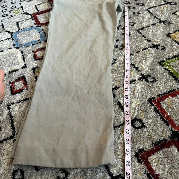 Tod's Womens Wide Legs Pant Size EU 44 Beige Solid Mid Rise Virgin Wool Pockets - Picture 9 of 11